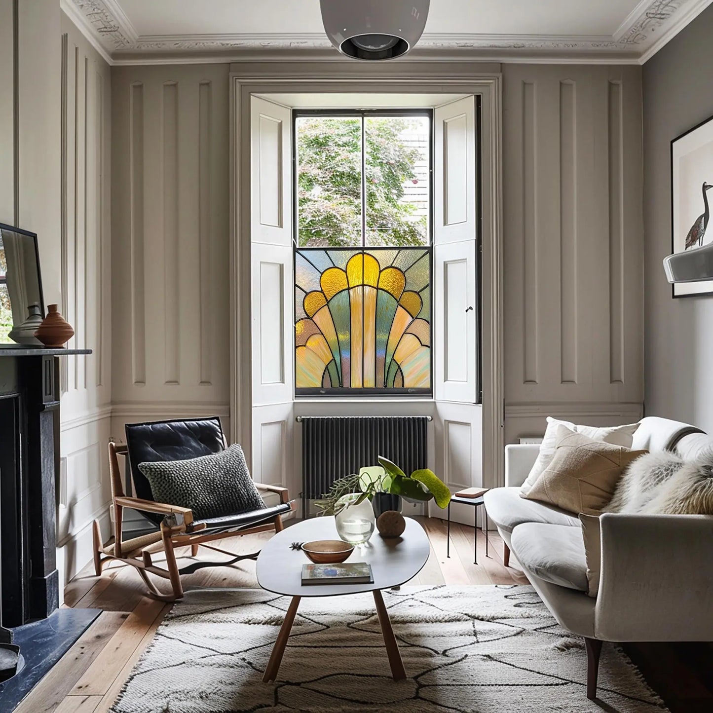 Racale Privacy Stained Glass Window Film Creative Windows