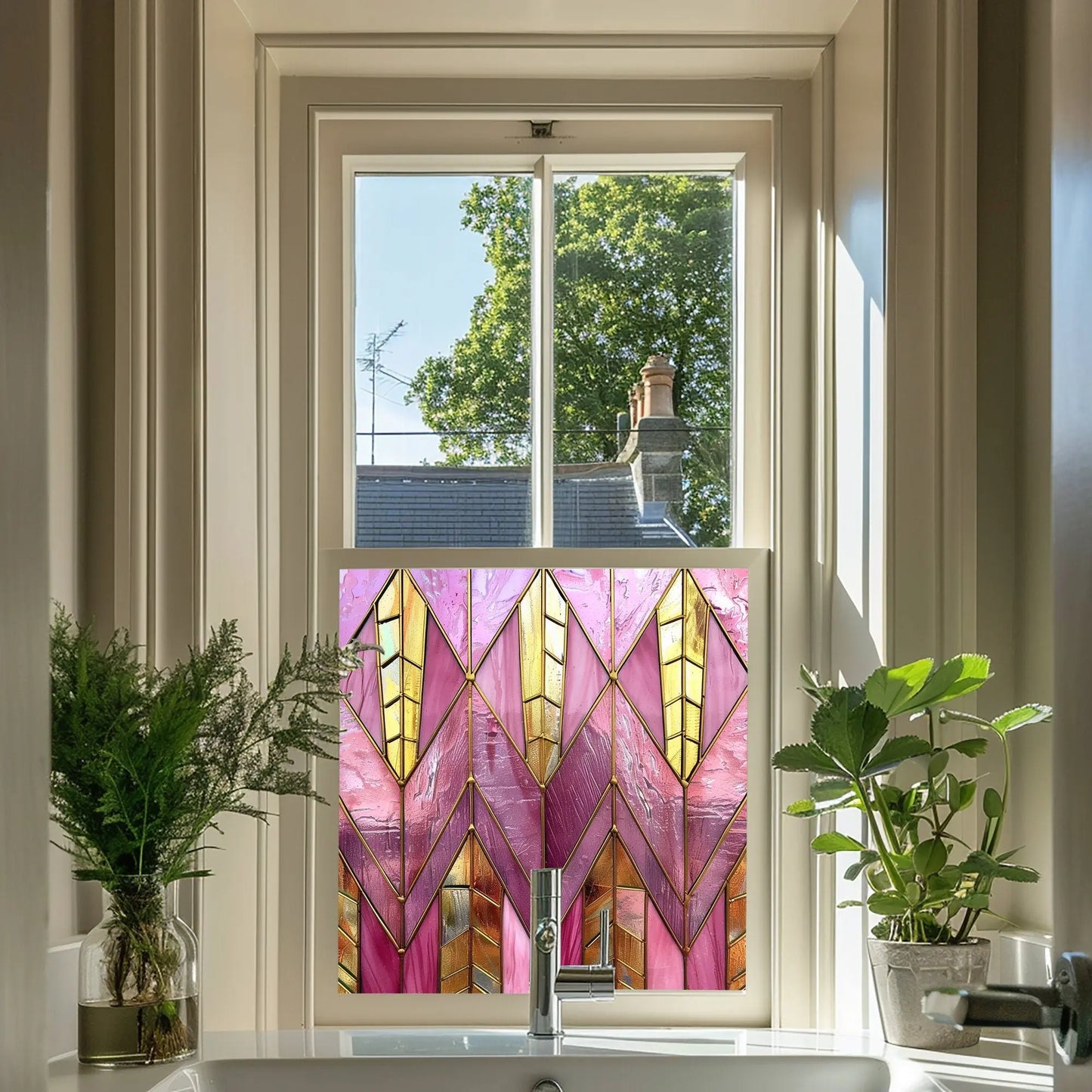 Vignolo Art Deco Stained Glass Window Film Creative Windows