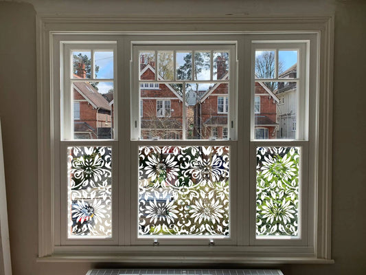Belgioioso Floral Patterned Window Film Creative Windows