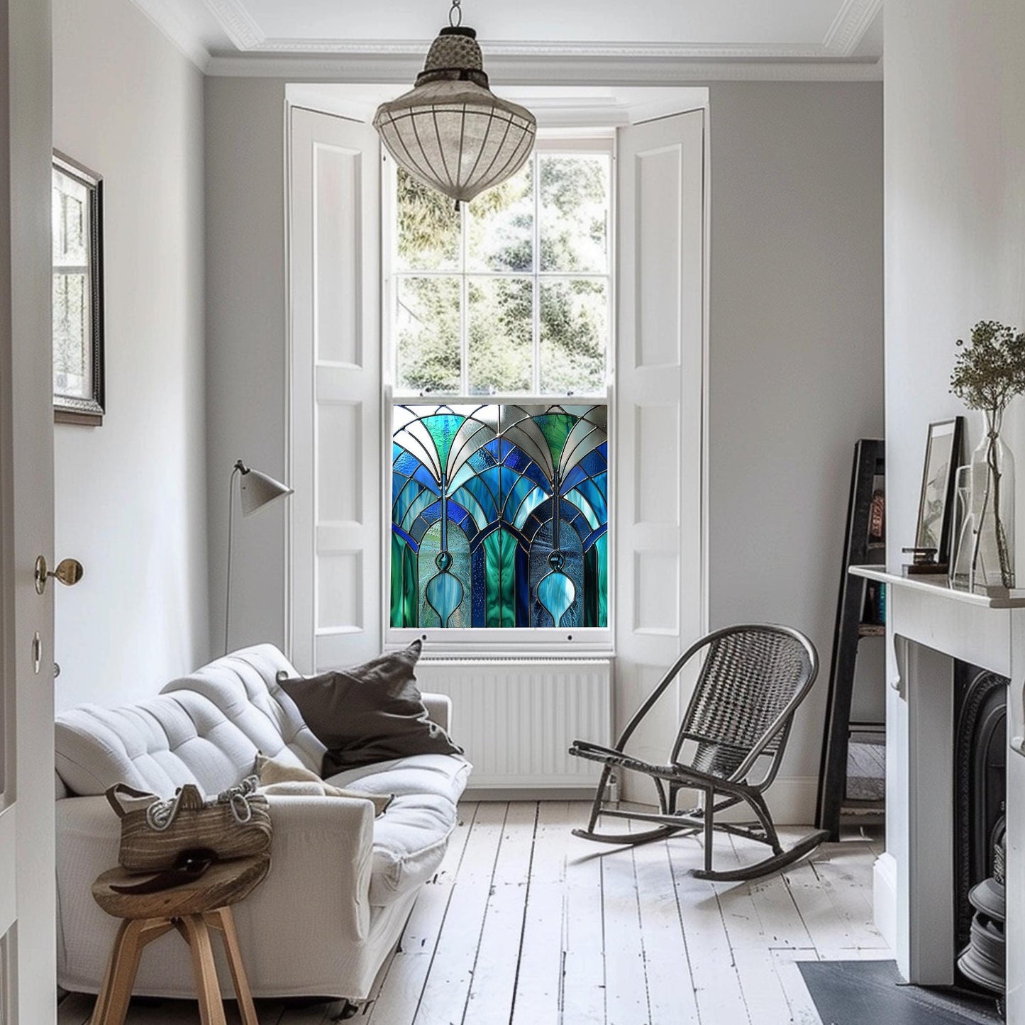 Art Deco Window Film, Privacy Window Film, Window Film, Decorative Window Film, Patterned Window Film, Coloured Window Film, Stained Glass Creative Windows