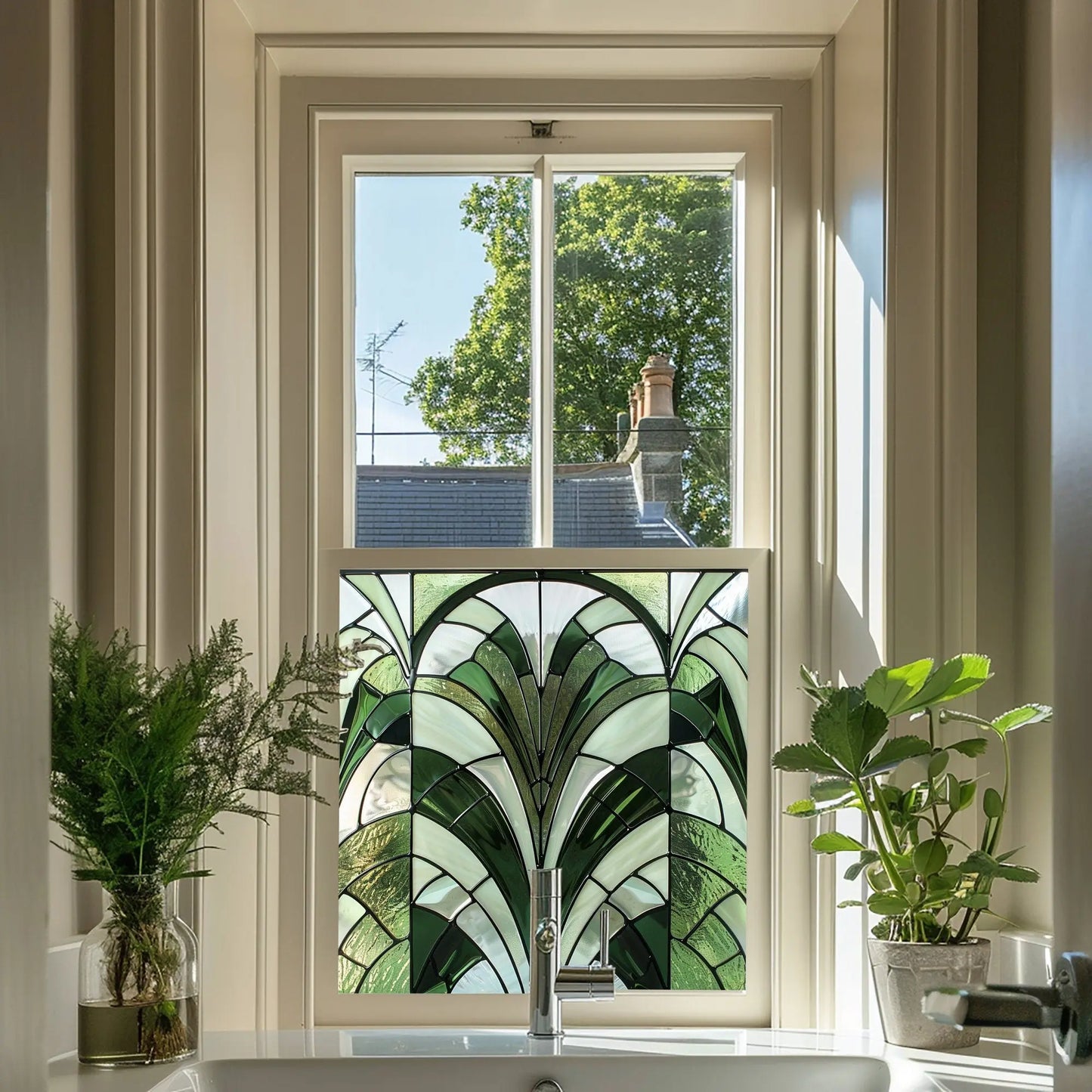 Vimercate Privacy Stained Glass Window Film Creative Windows