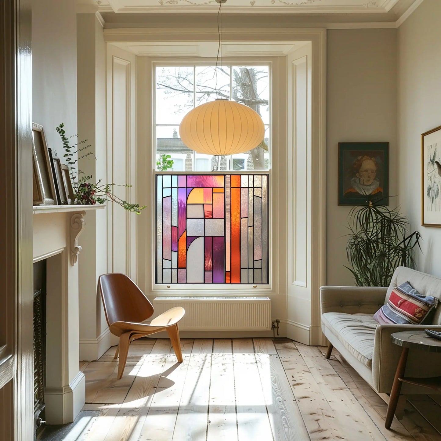 Niardo Stained Glass Privacy Window Film Creative Windows