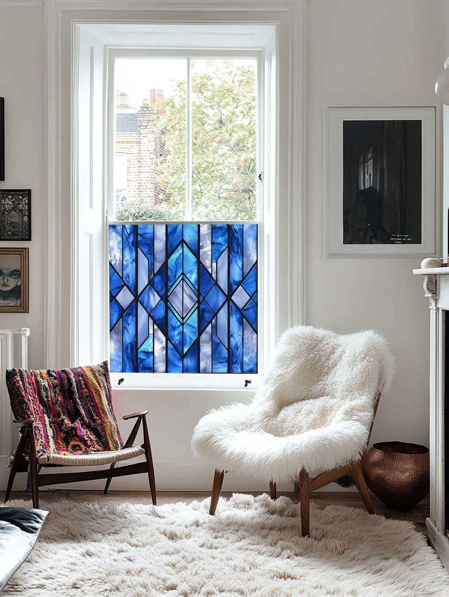Meolo Stained Glass Privacy Window Film Creative Windows