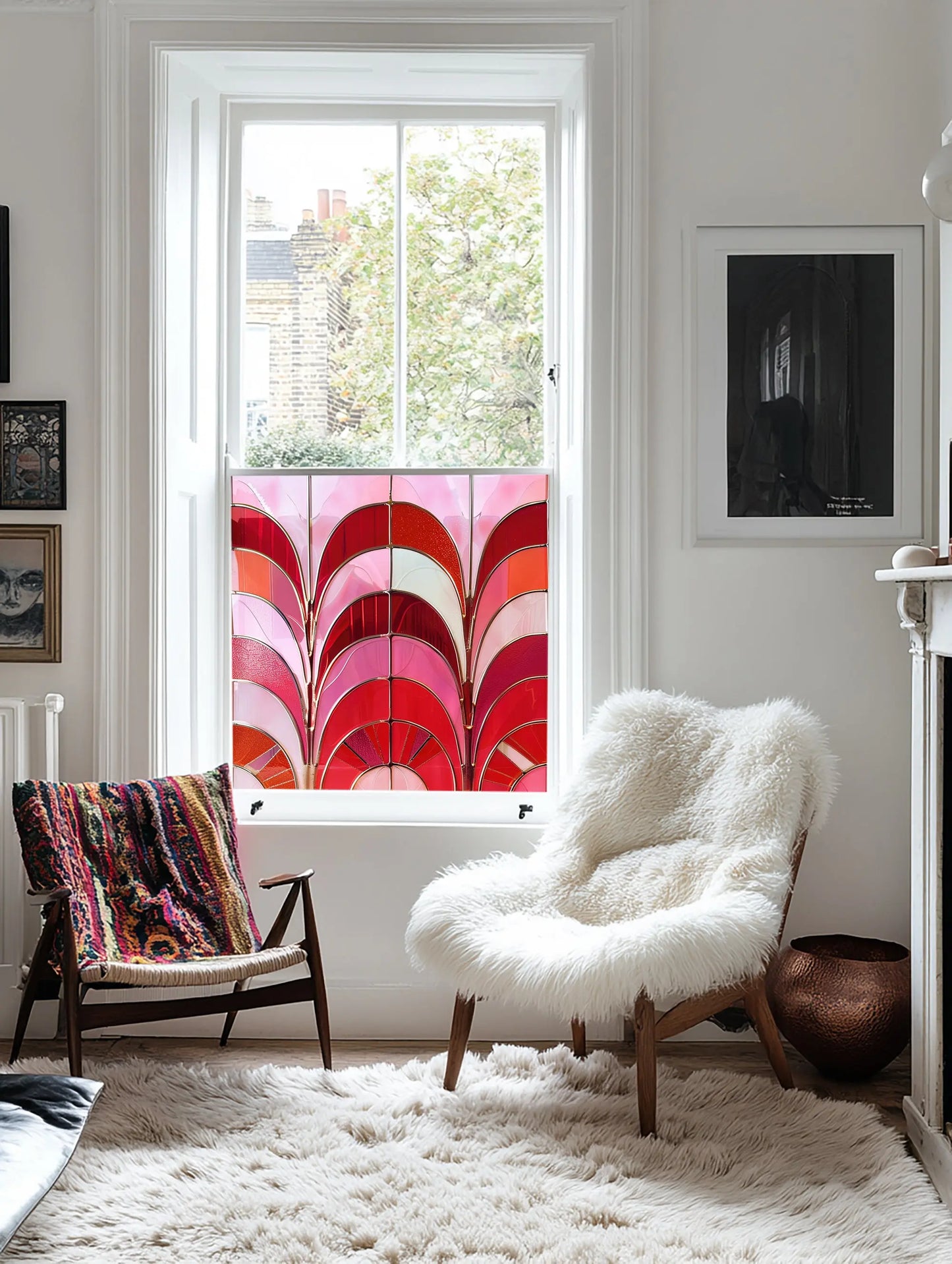 Neviano Privacy Stained Glass Window Film Creative Windows