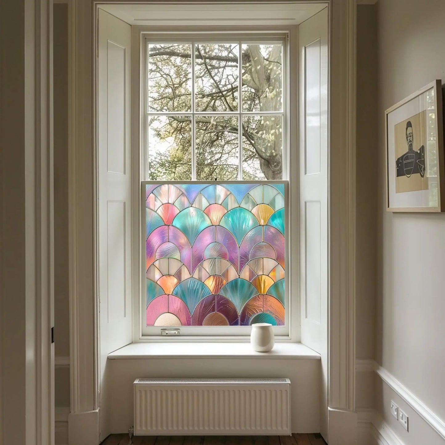 Guernica Stained Glass Window Film For Privacy Creative Windows