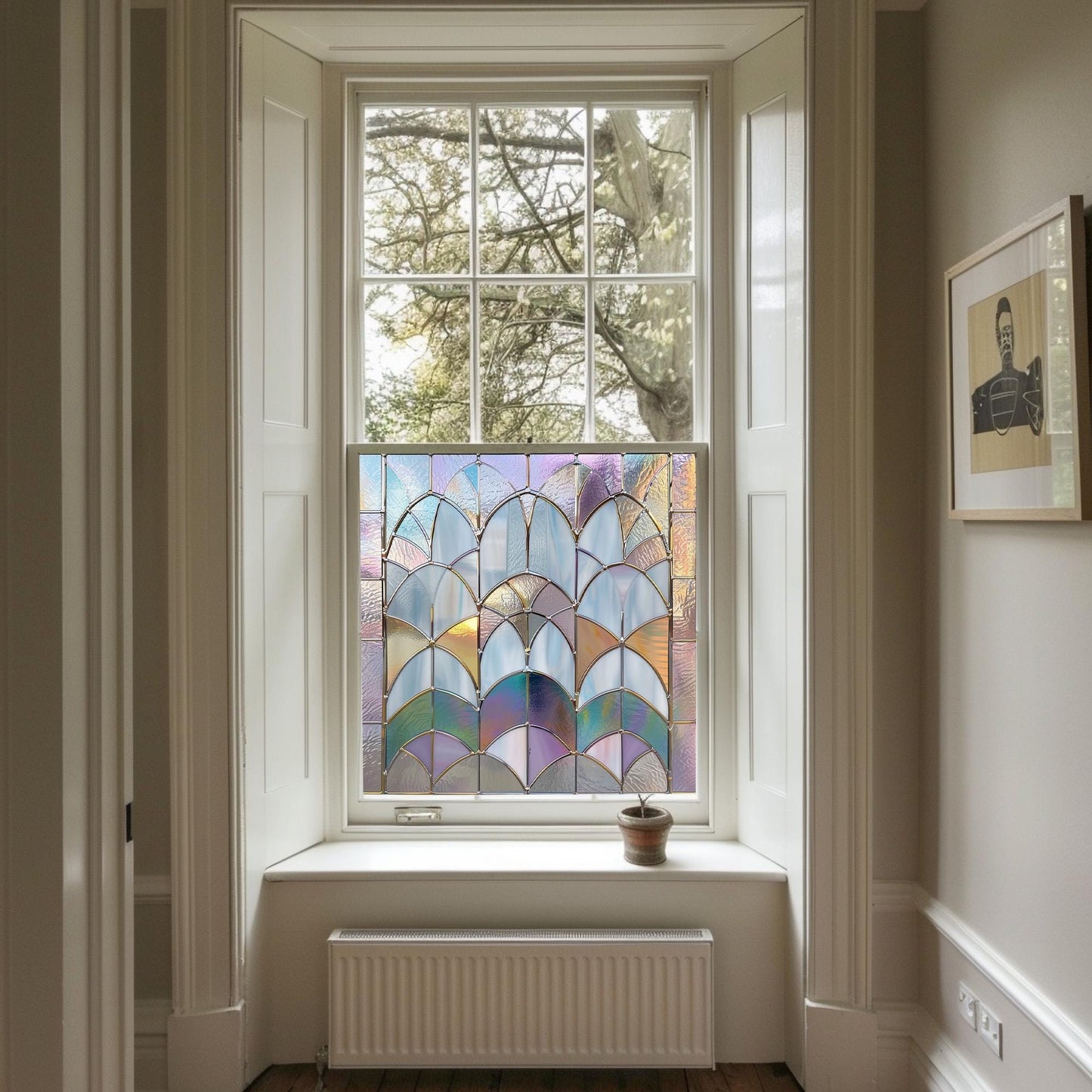 Window Film, Privacy Window Film, Art Deco Window Film, Decorative Window Film, Window, Front Door Window Film, Stained Glass Window Film Creative Windows