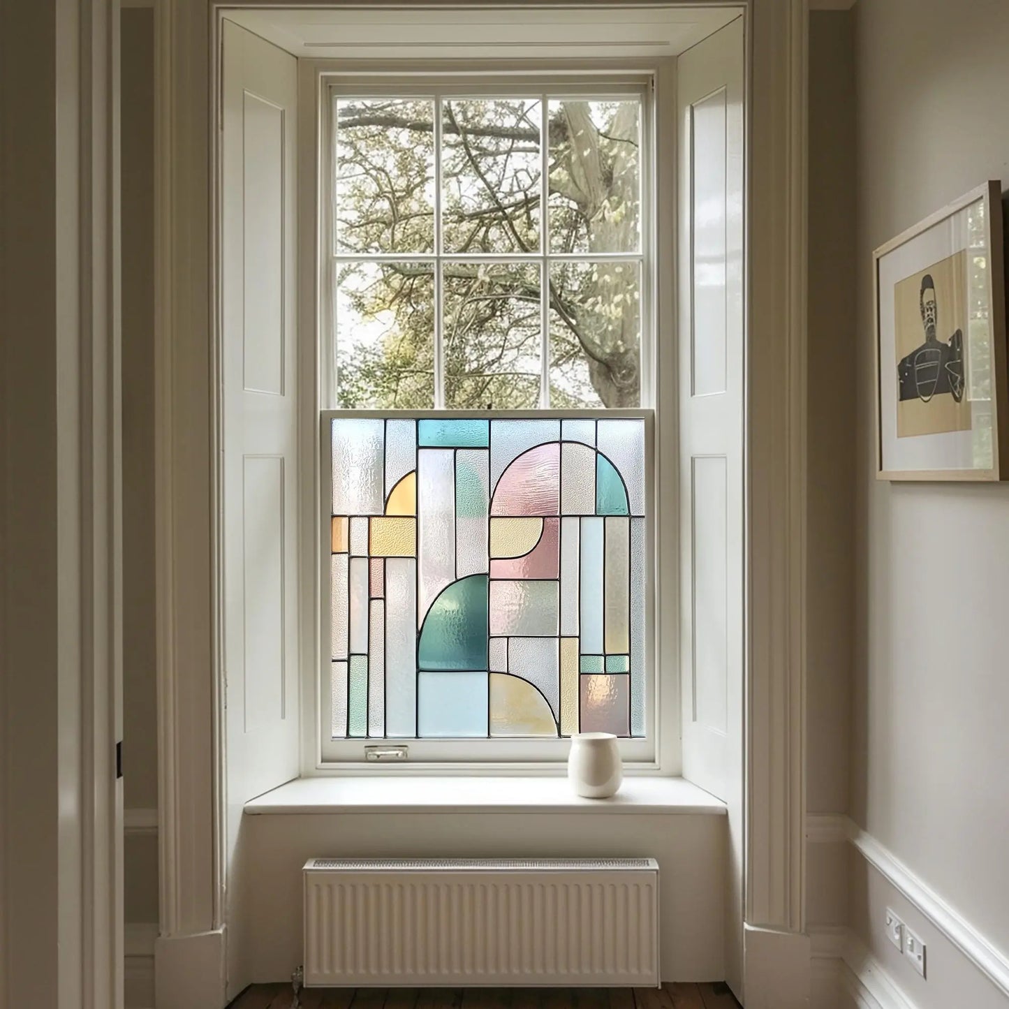 Arcade Stained Glass Privacy Window Film Creative Windows