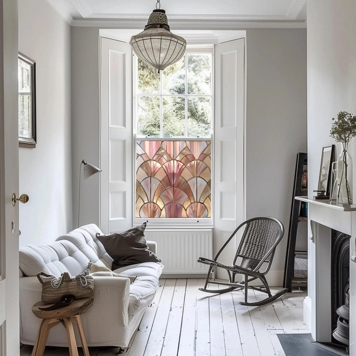 Onifai Stained Glass Privacy Window Film Creative Windows