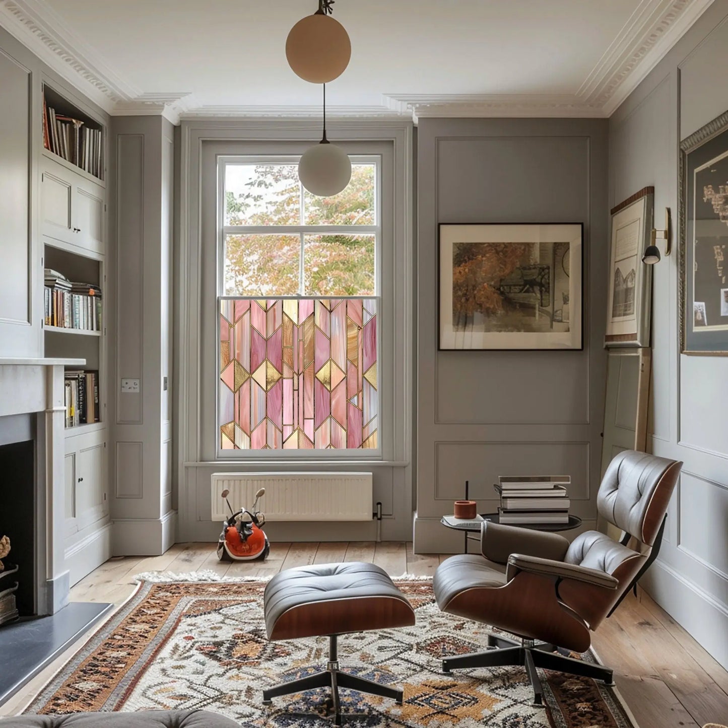 Romeno Privacy Stained Glass Window Film Creative Windows