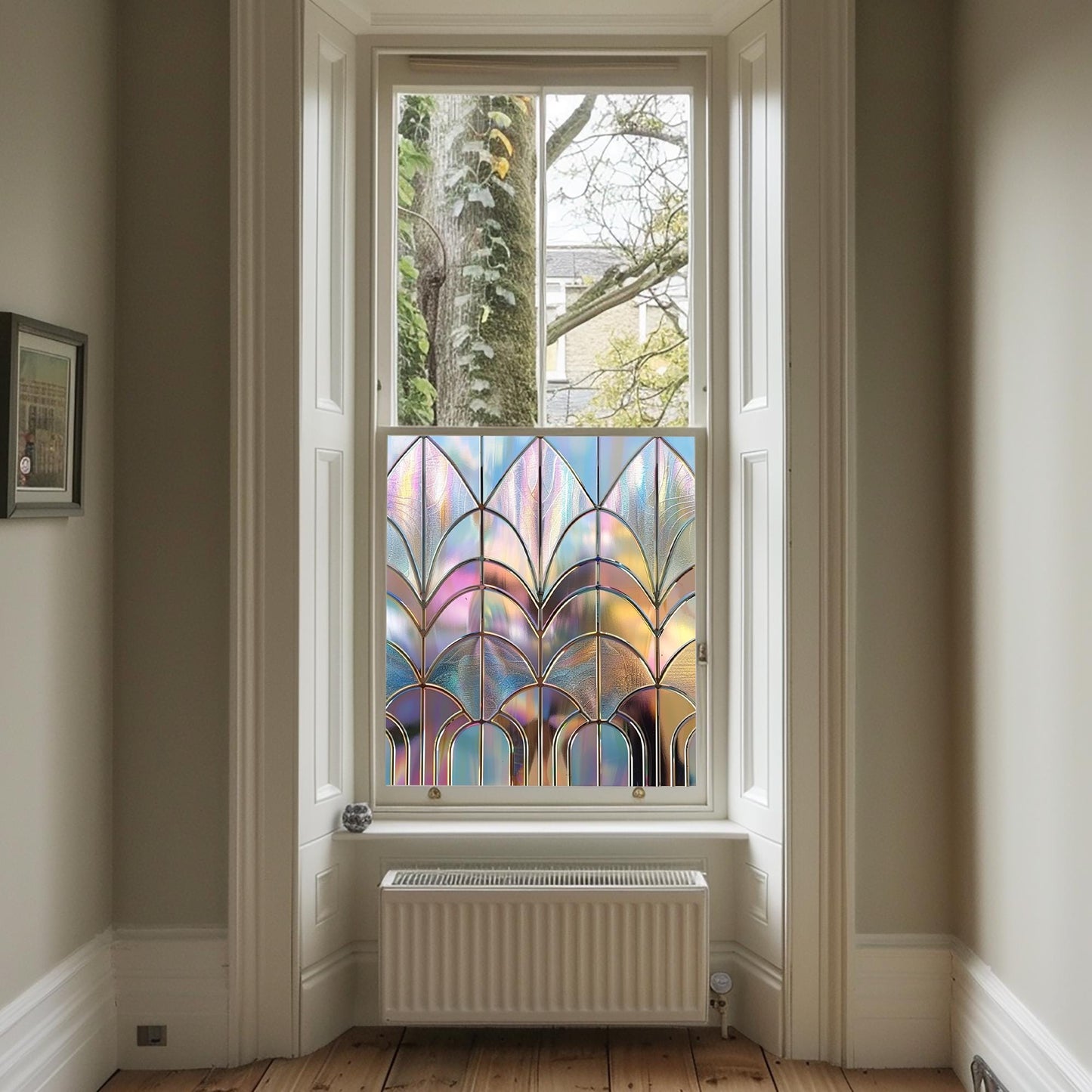 Window Film, Privacy Window Film, Art Deco Window Film, Decorative Window Film, Window, Front Door Window Film, Stained Glass Window Film Creative Windows