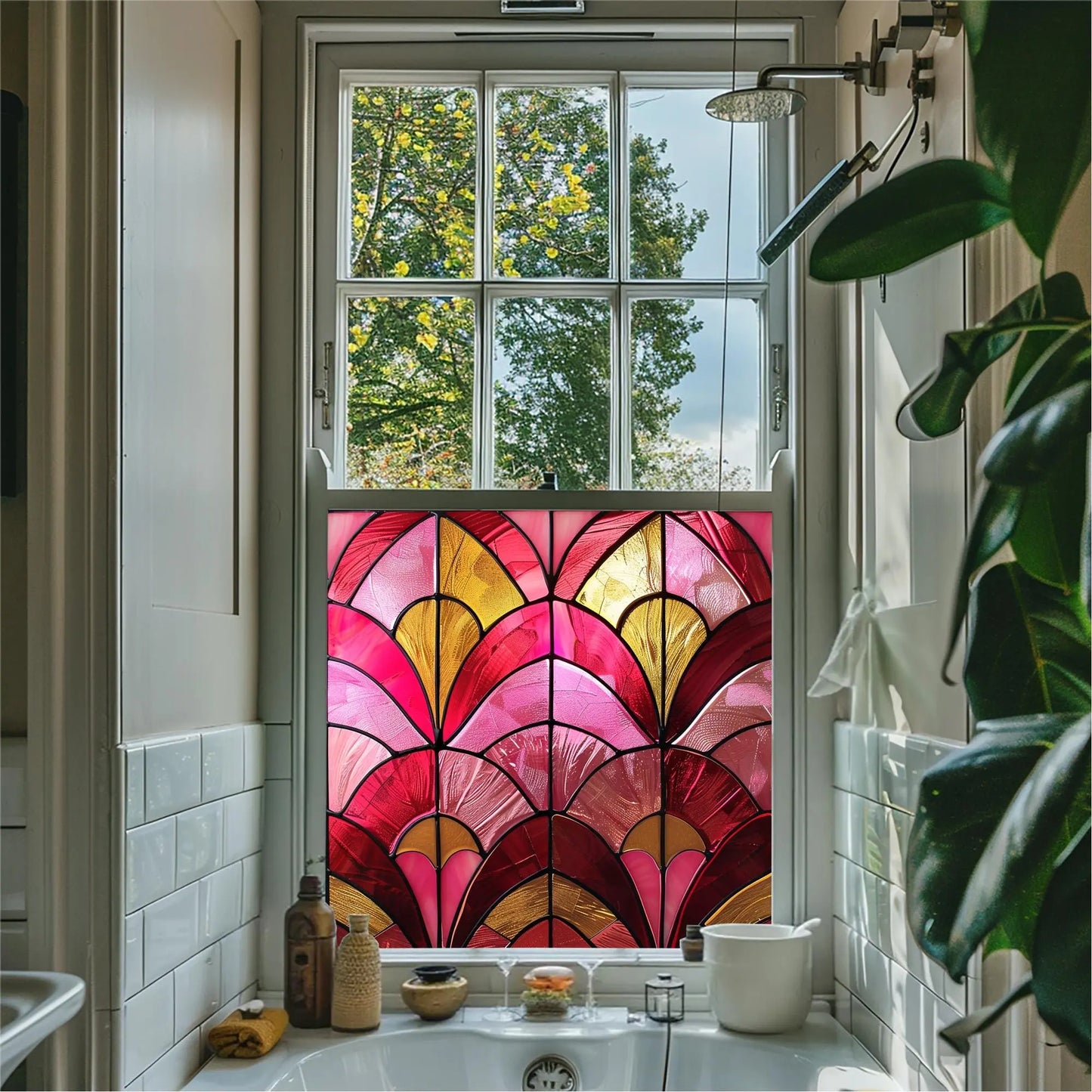 Nule Stained Glass Window Film For Privacy Creative Windows