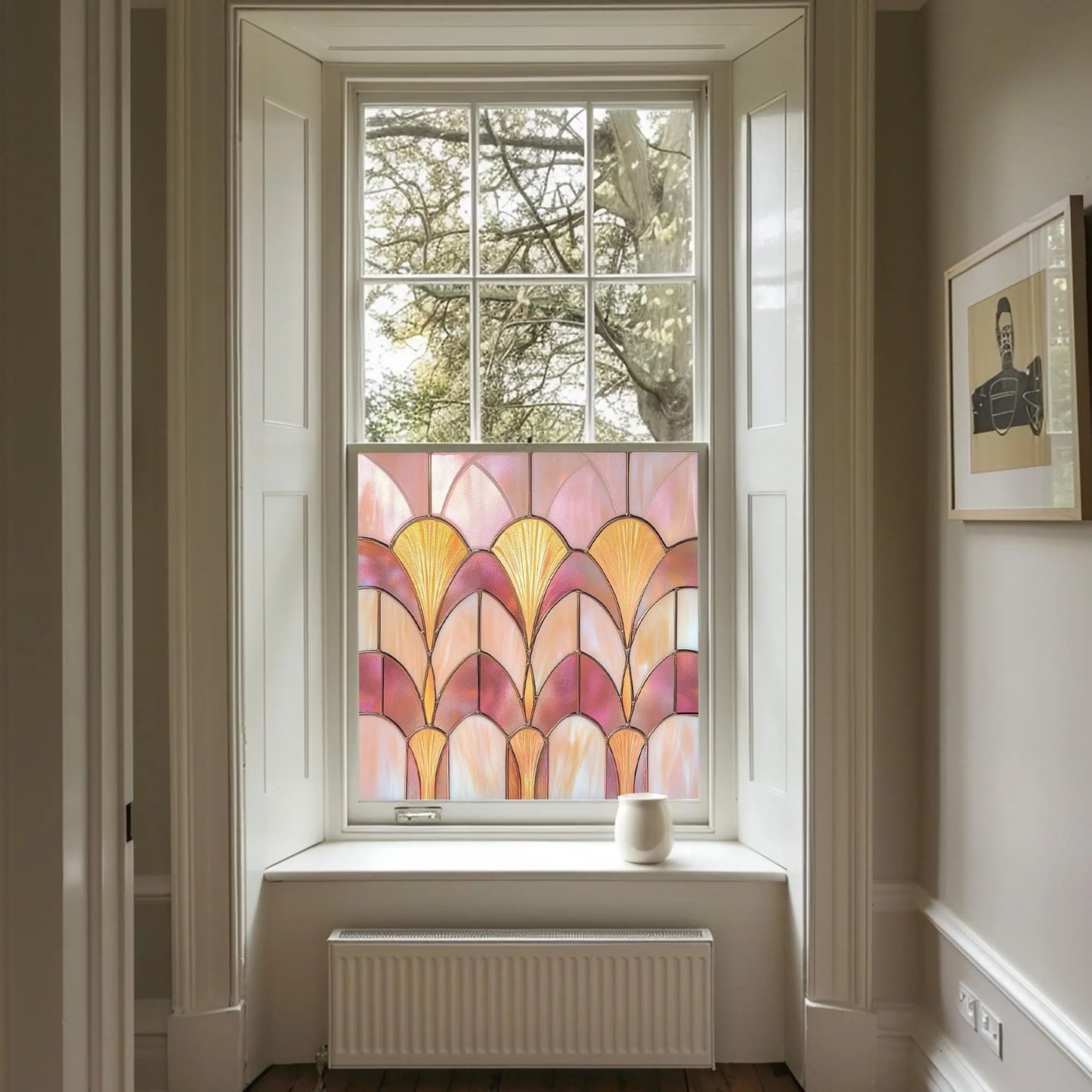 Oratino Stained Glass Privacy Window Film Creative Windows