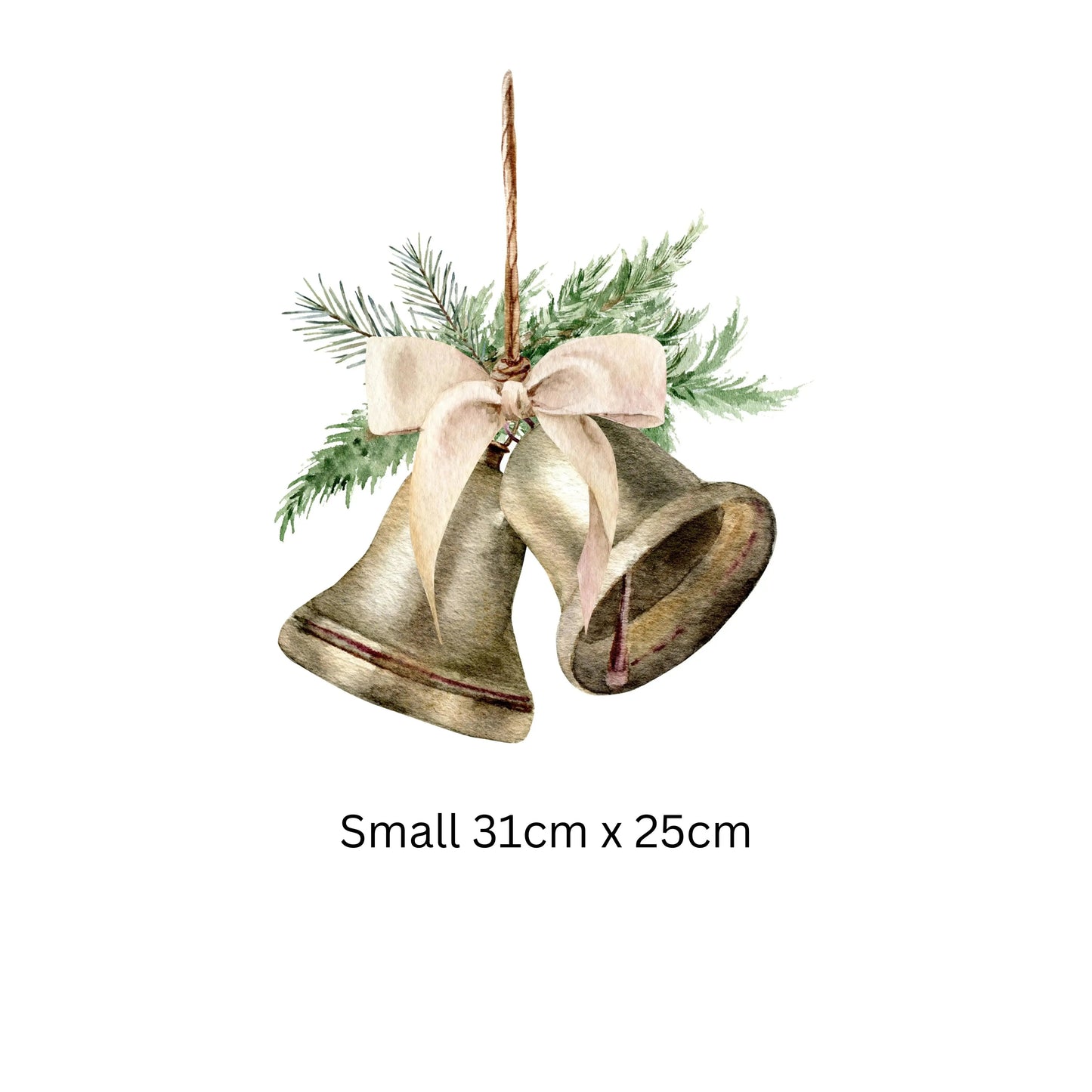 Double-Sided Christmas Bell Window Sticker: Festive Christmas Decor Creative Windows