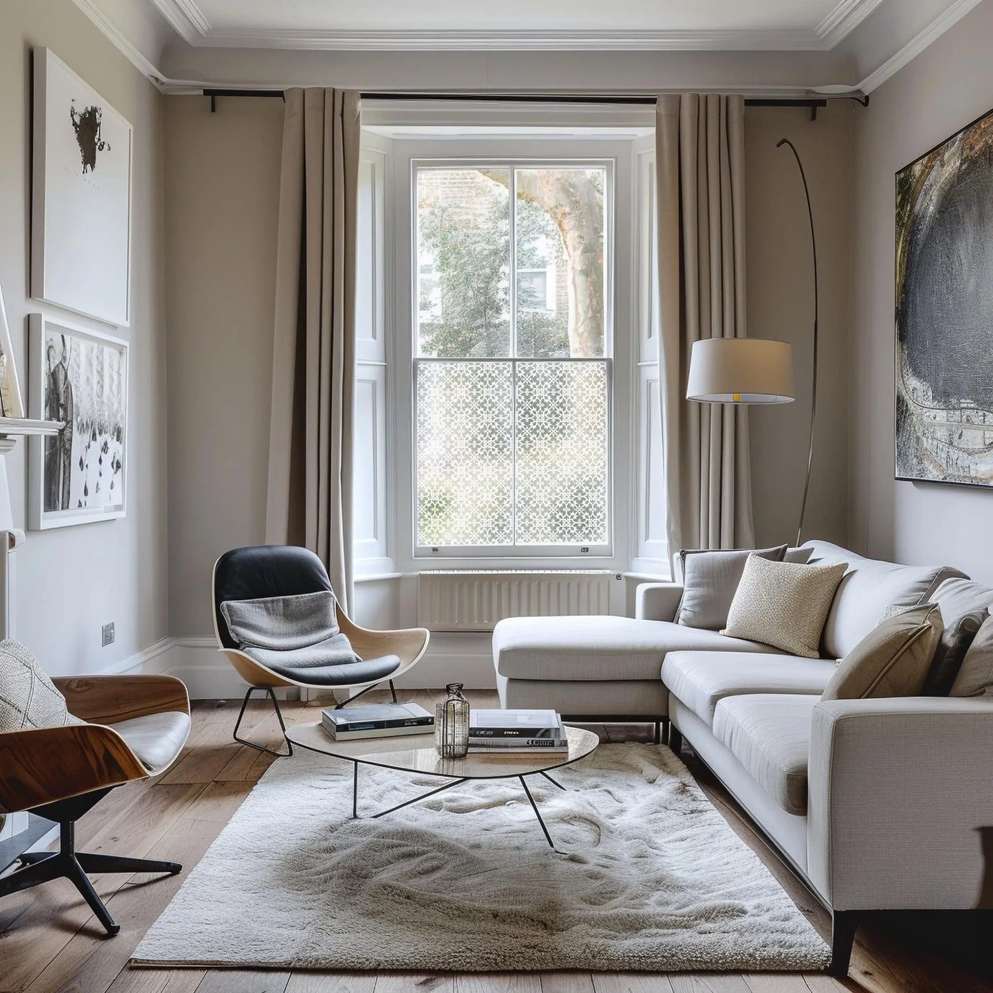 Nove Frosted Patterned Privacy Window Film Creative Windows