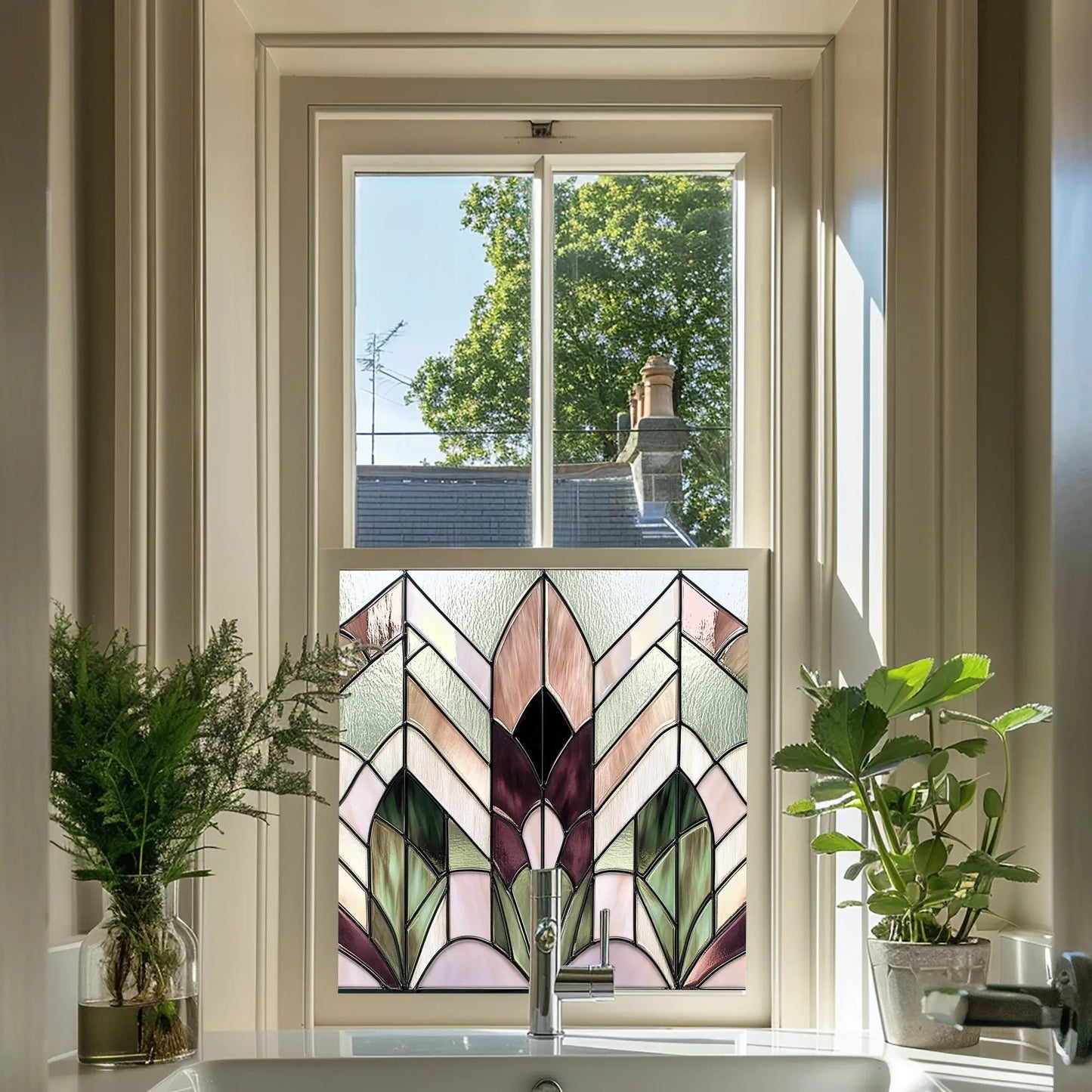 Mieres Stained Glass Privacy Window Film Creative Windows