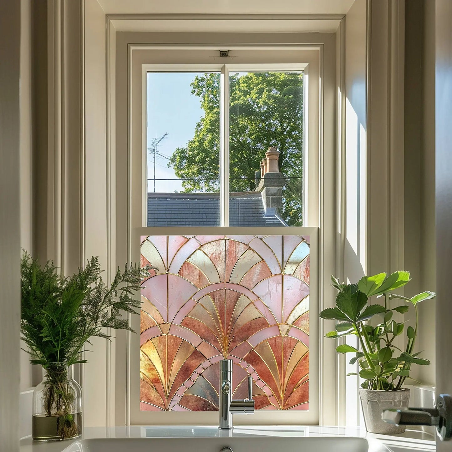 Vacone Privacy Stained Glass Window Film Creative Windows