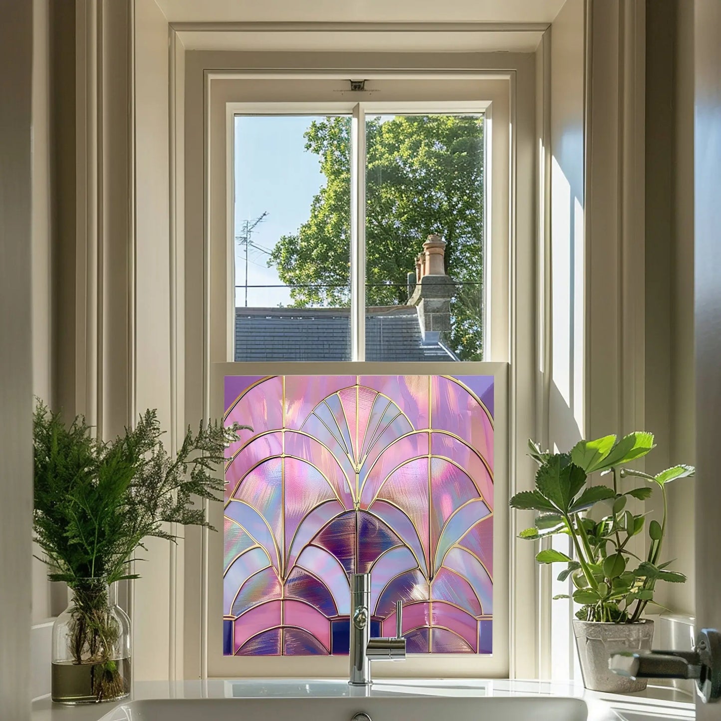 Veggiano Stained Glass Privacy Window Film Creative Windows