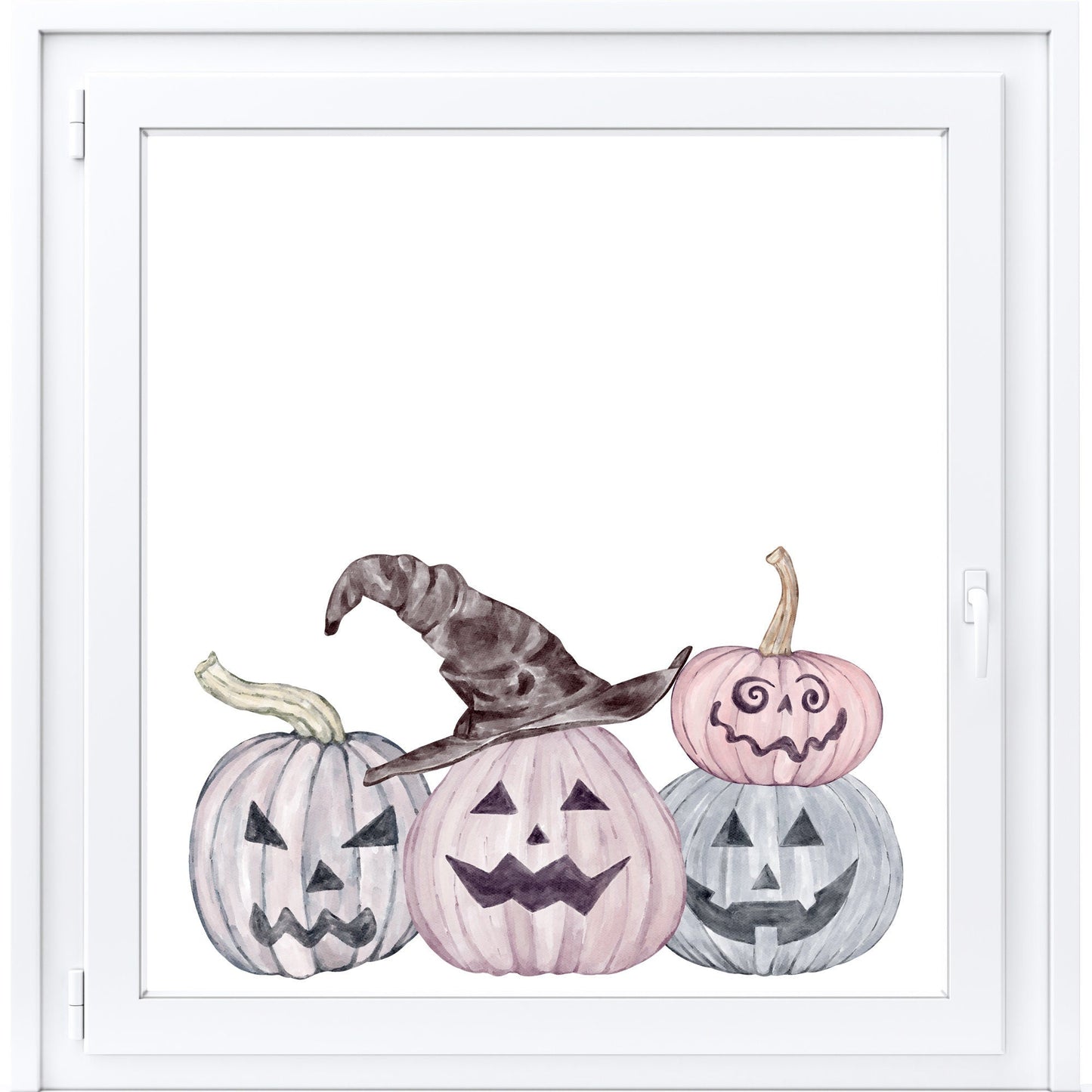 Pumpkin Window Stickers Creative Windows