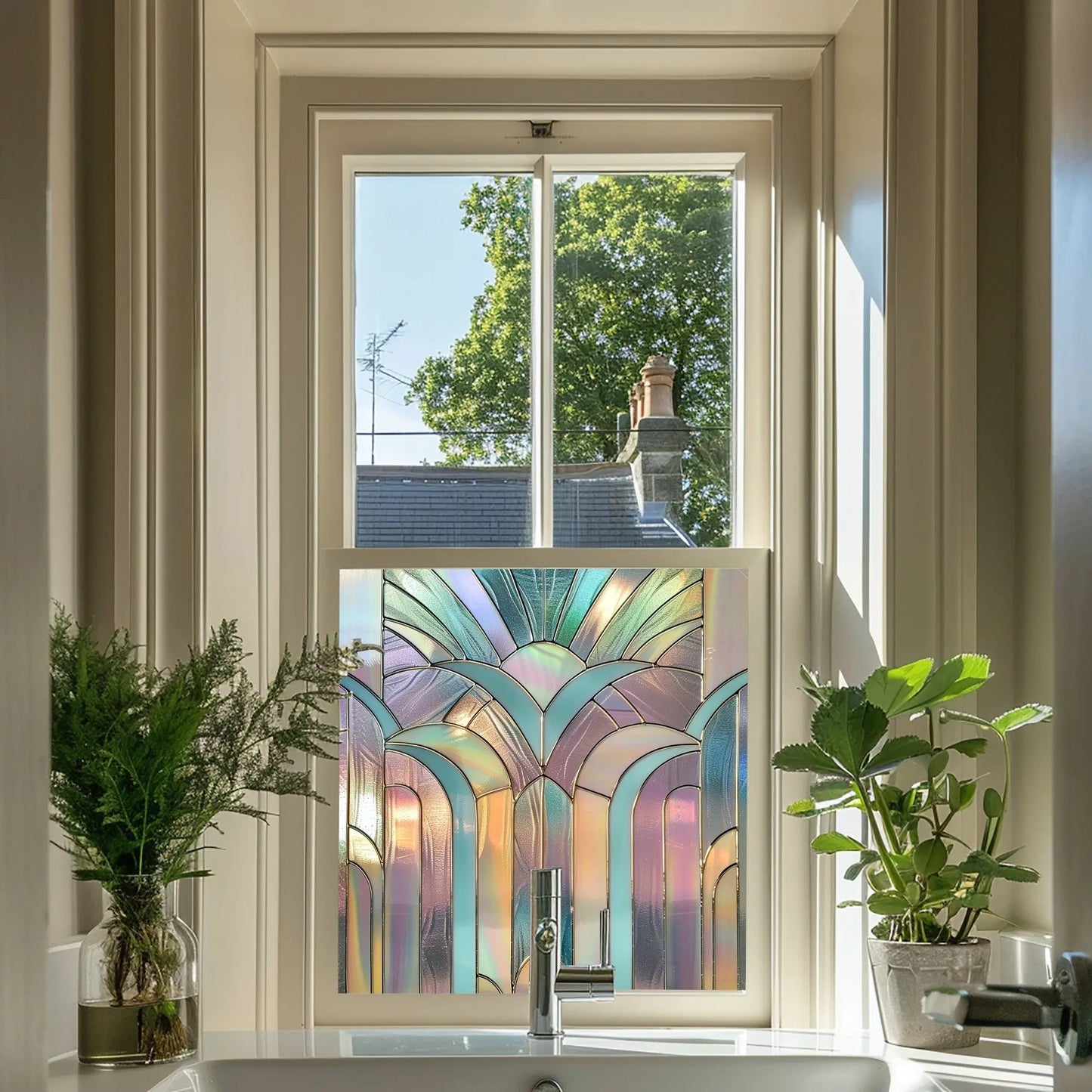 Arezzo Privacy Stained Glass Window Film Creative Windows