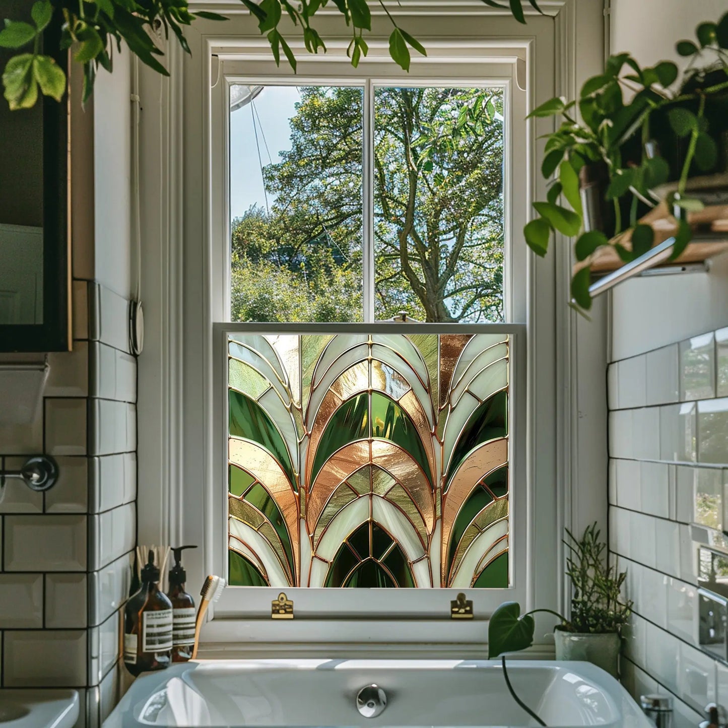 Vajont Stained Glass Privacy Window Film Creative Windows