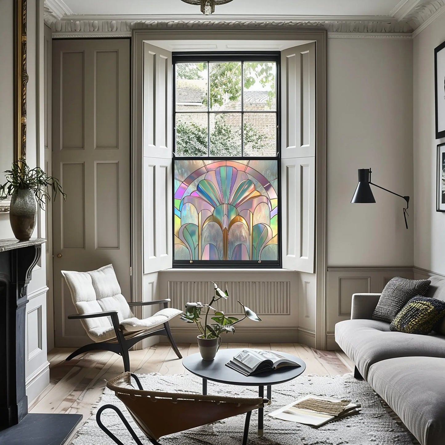 Longano Privacy Stained Glass Window Film Creative Windows