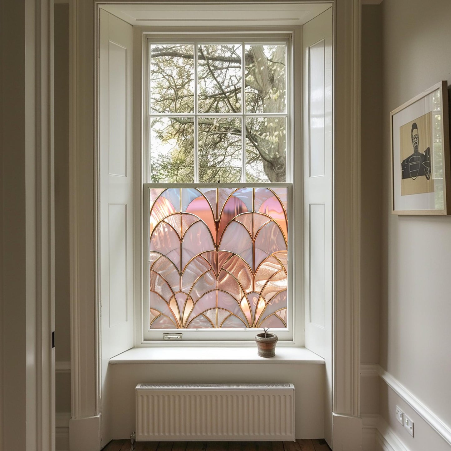 Art Deco Window Film, Privacy Window Film, Window Film, Decorative Window Film, Patterned Window Film, Coloured Window Film, Stained Glass Creative Windows