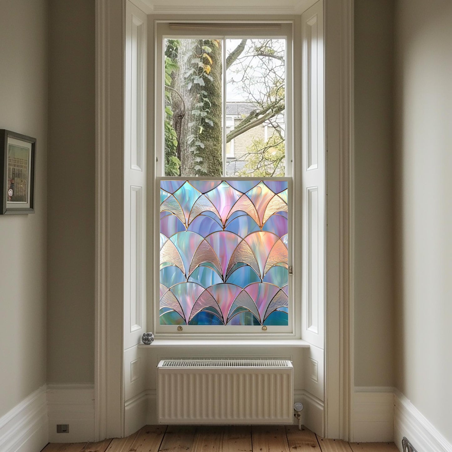Window Film, Privacy Window Film, Art Deco Window Film, Decorative Window Film, Window, Front Door Window Film, Stained Glass Window Film Creative Windows
