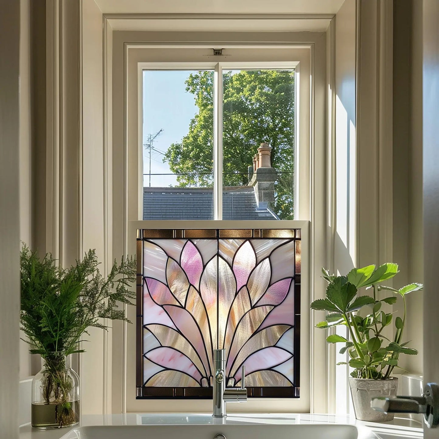 Lecco Privacy Stained Glass Window Film Creative Windows