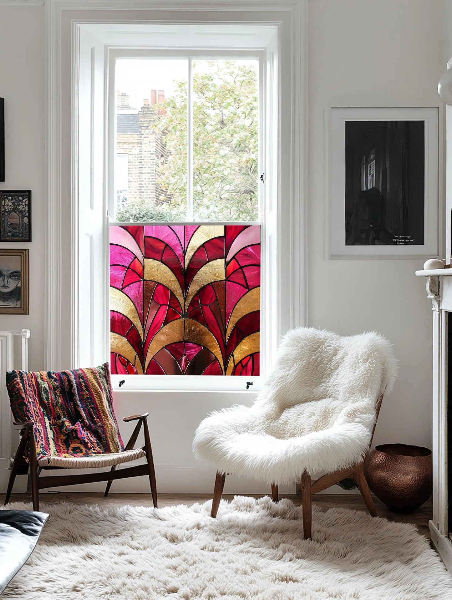 Novello Stained Glass Privacy Window Film Creative Windows