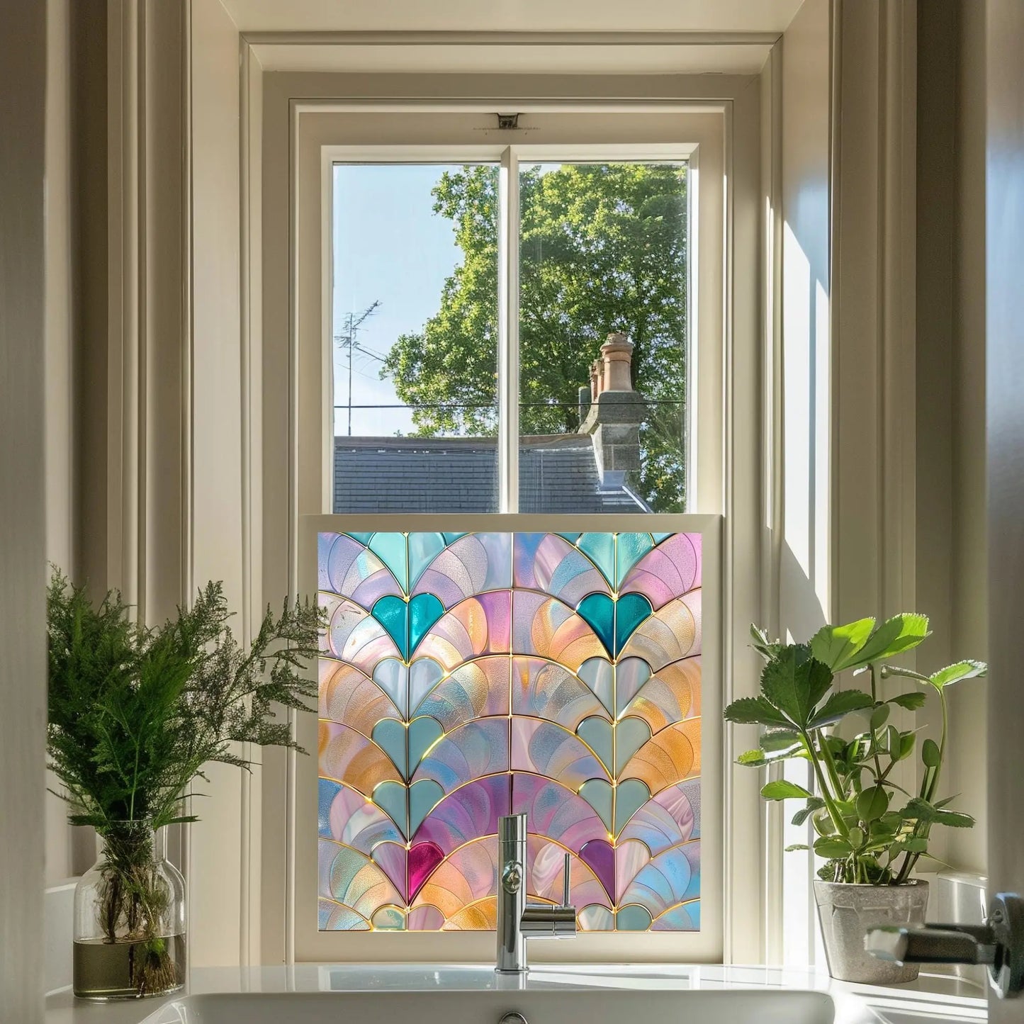 Argusto Privacy Stained Glass Window Film Creative Windows