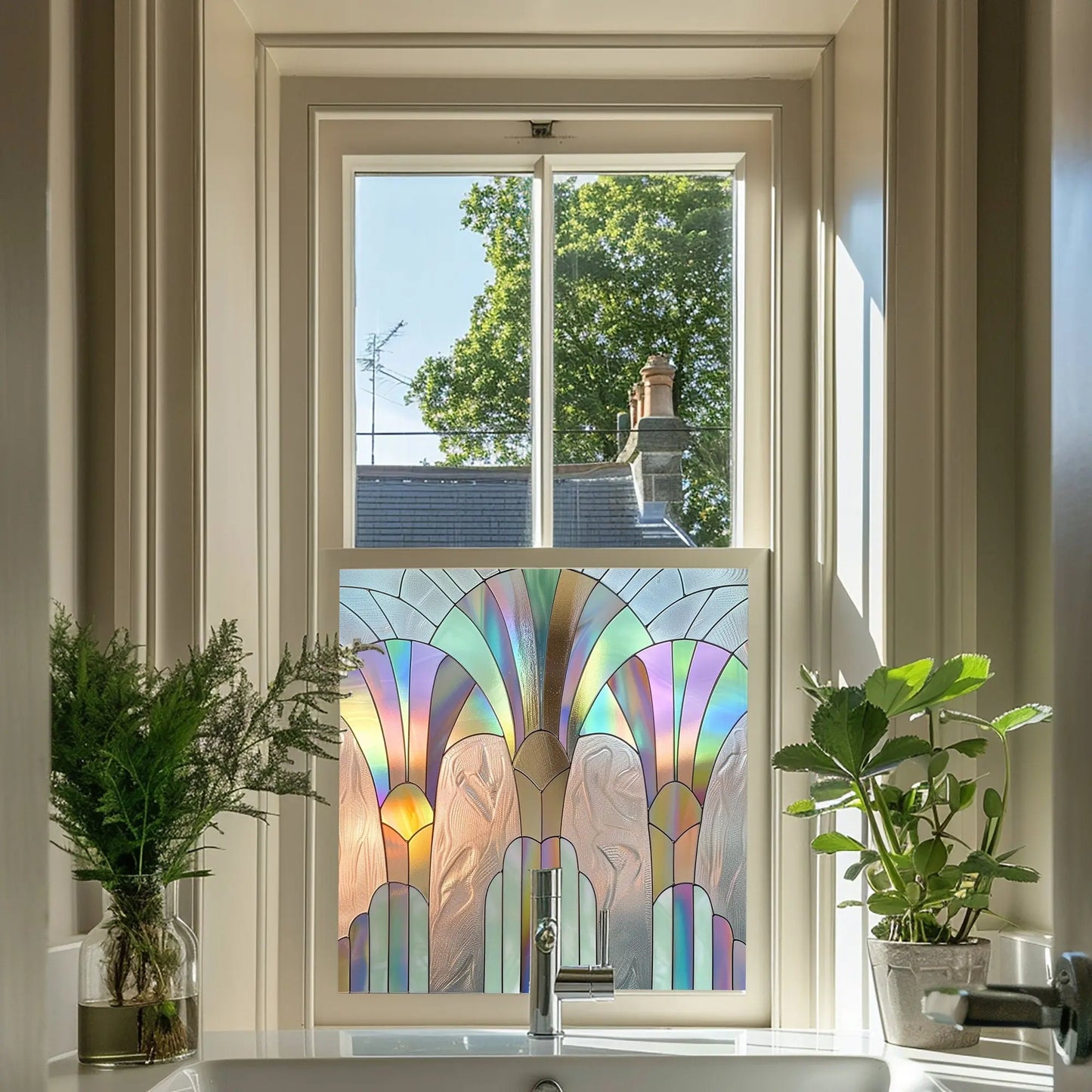 Viggiù Stained Glass Privacy Window Film Creative Windows