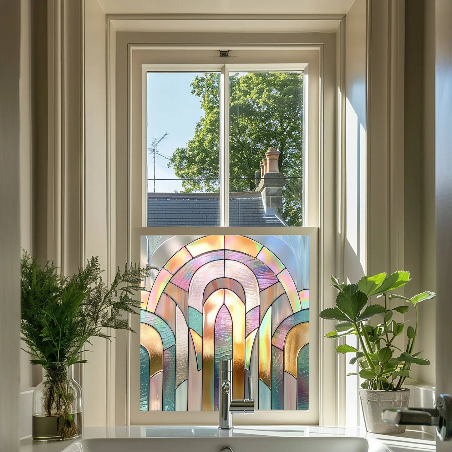 Volpiano Stained Glass Privacy Window Film Creative Windows