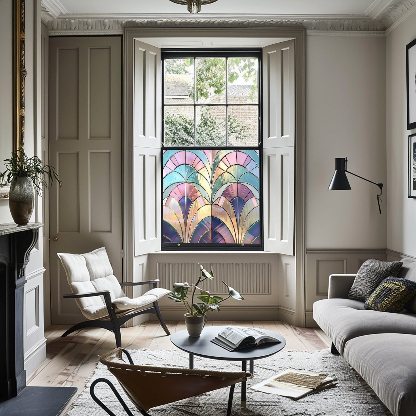 Almería Art Deco Window Film: Stunning Decorative Privacy Solution Creative Windows