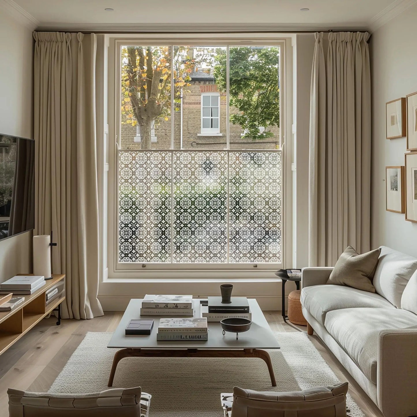 Navelli Frosted Patterned Privacy Window Film Creative Windows