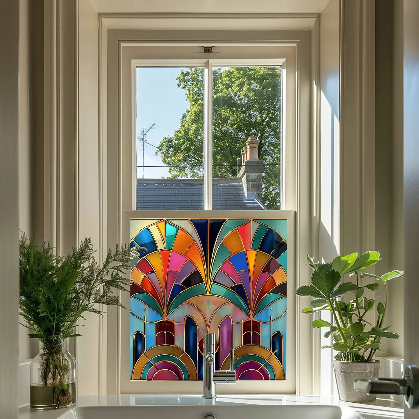 Vadena Stained Glass Privacy Window Film Creative Windows