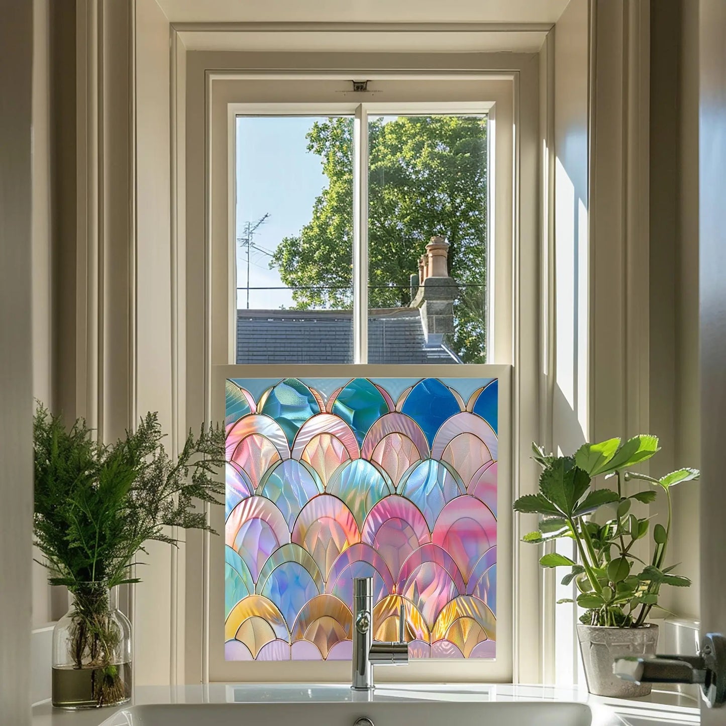 Apice Privacy Stained Glass Window Film Creative Windows