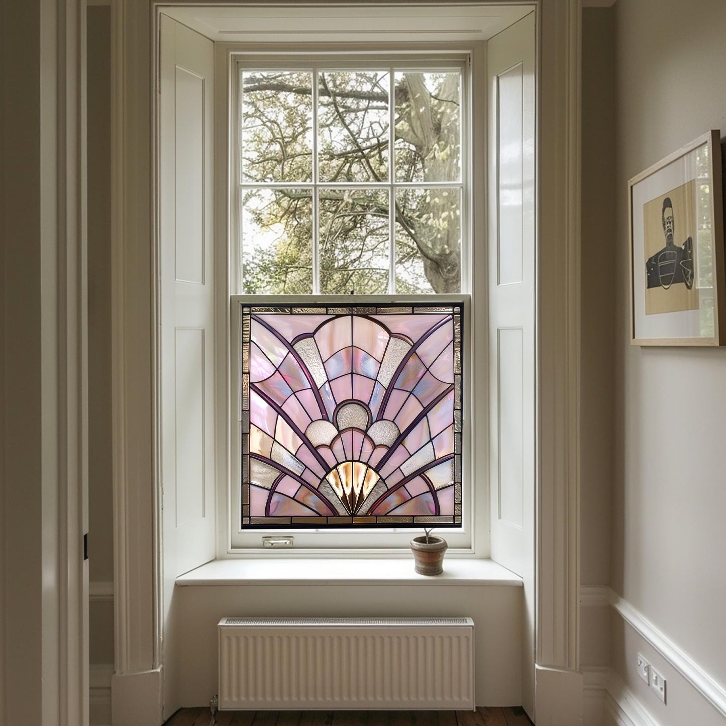 Art Deco Window Film, Privacy Window Film, Window Film, Decorative Window Film, Patterned Window Film, Coloured Window Film, Stained Glass Creative Windows
