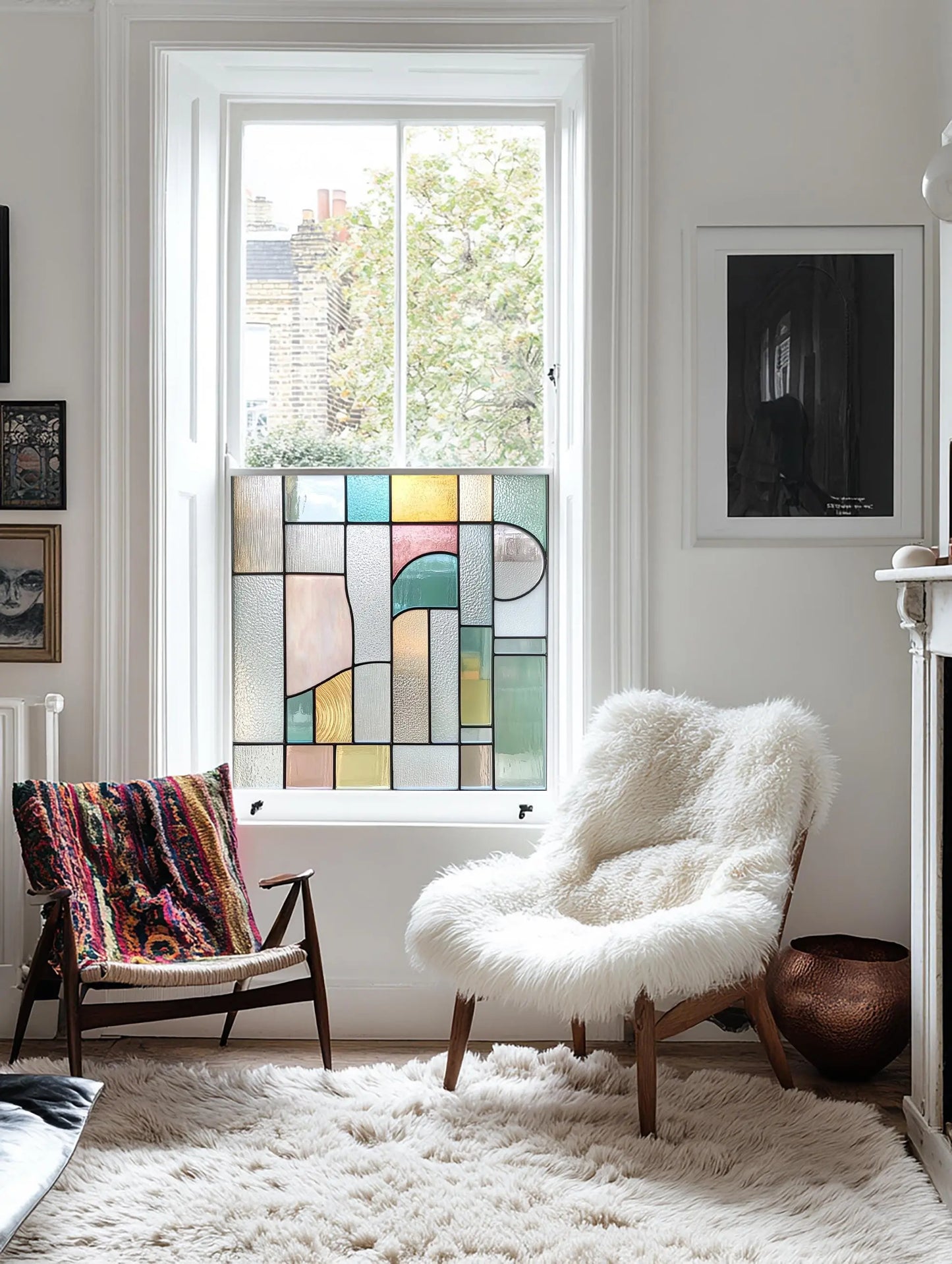 Arcene Privacy Stained Glass Window Film Creative Windows