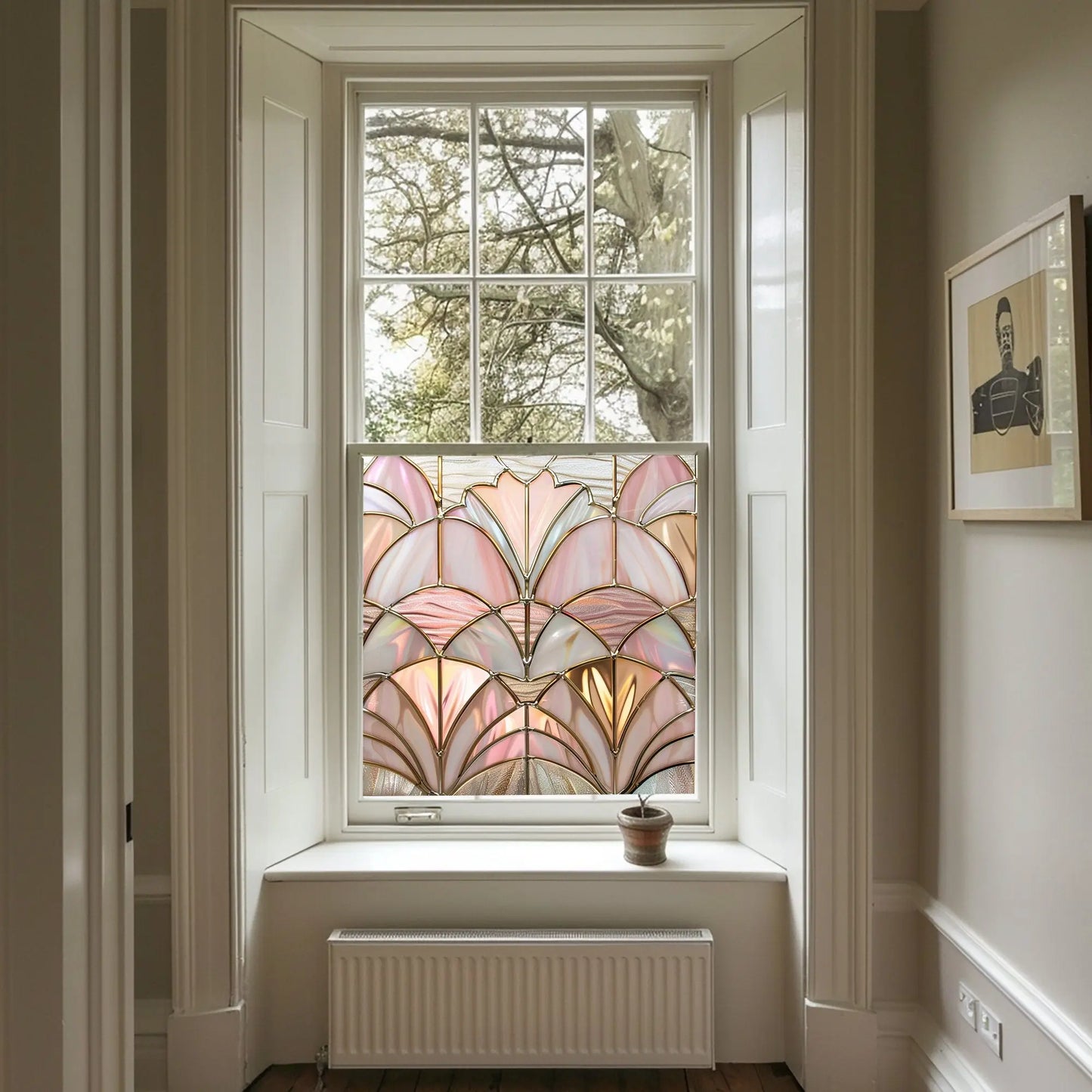 Aradeo Stained Glass Privacy Window Film Creative Windows