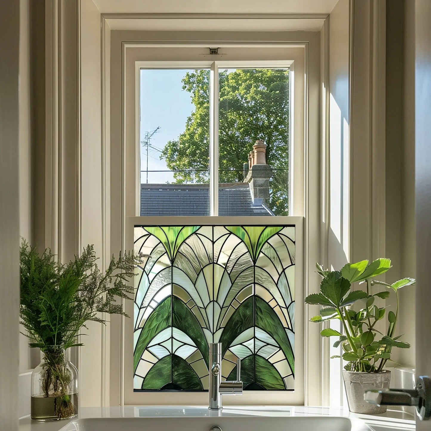 Villongo Privacy Stained Glass Window Film Creative Windows