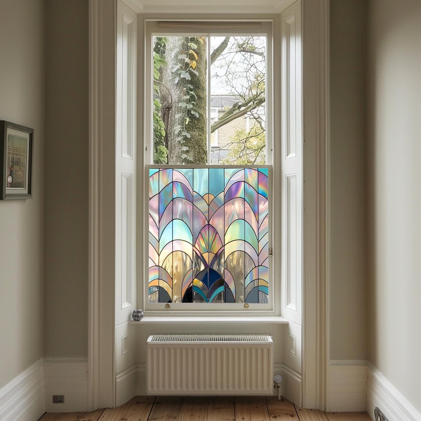 Window Film, Privacy Window Film, Art Deco Window Film, Decorative Window Film, Window, Front Door Window Film, Stained Glass Window Film Creative Windows