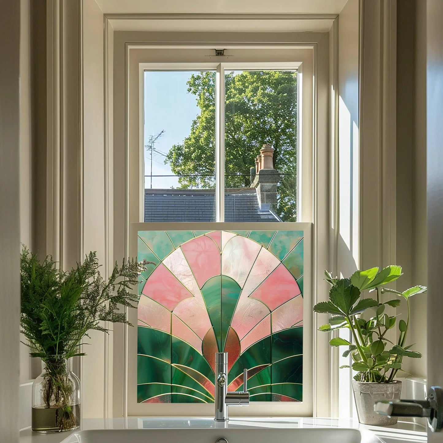 Vasanello Stained Glass Privacy Window Film Creative Windows