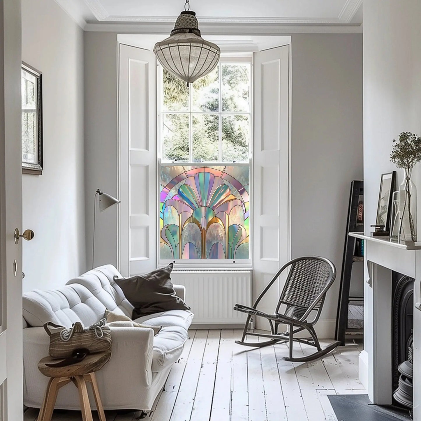 Longano Privacy Stained Glass Window Film Creative Windows