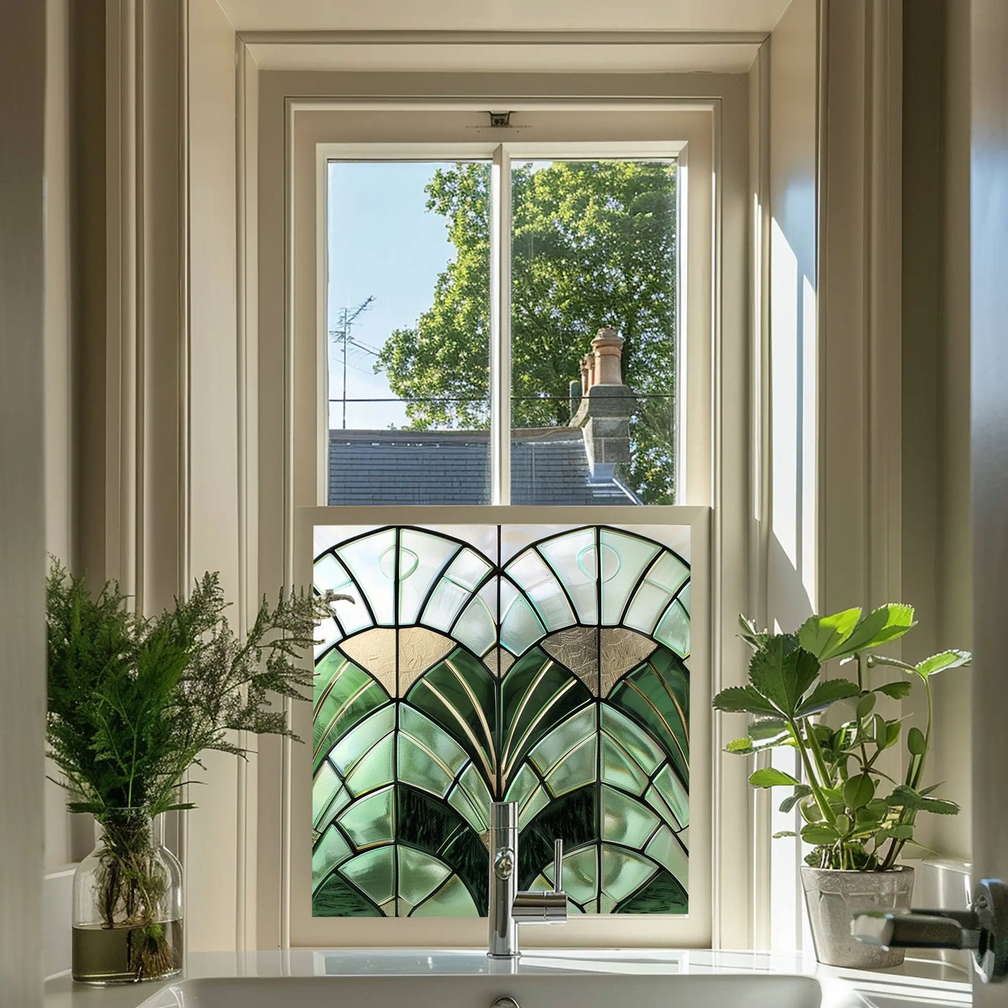 Voltido Privacy Stained Glass Window Film Creative Windows