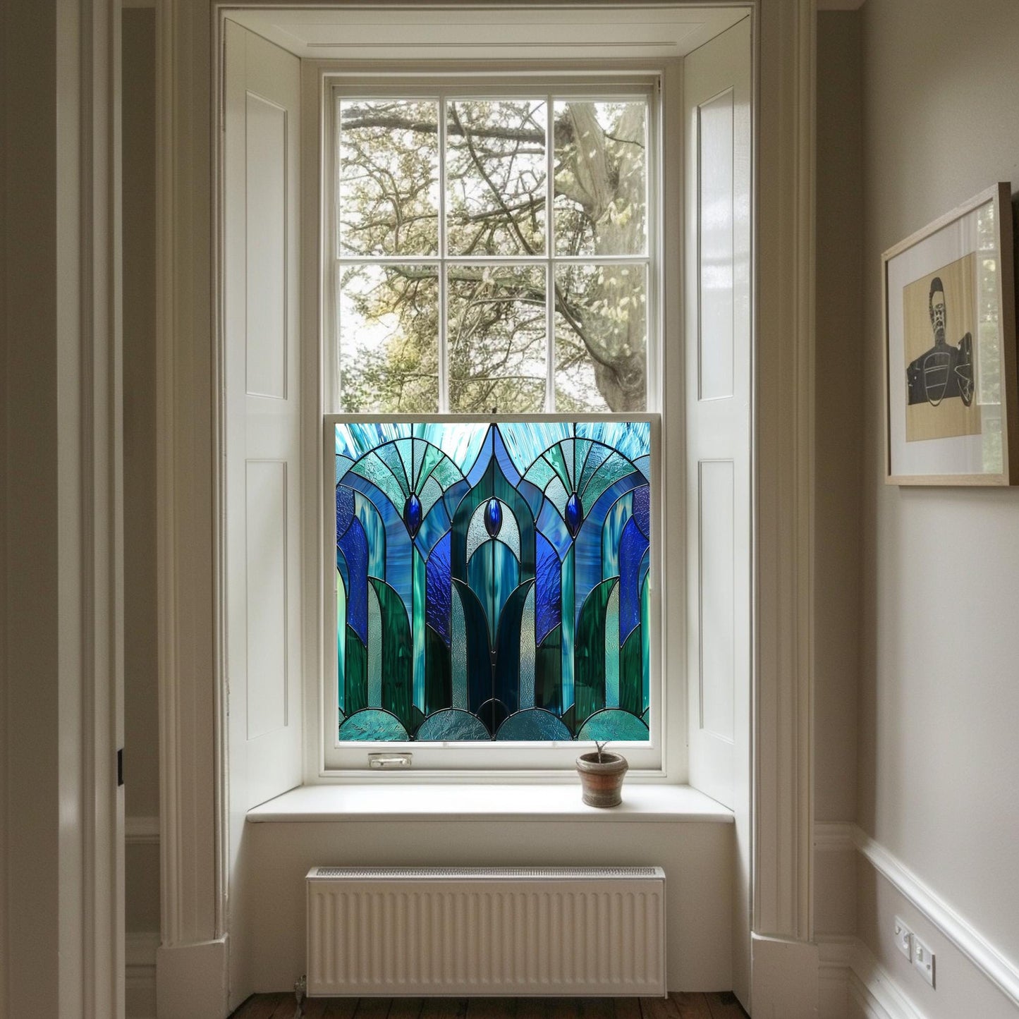 Art Deco Window Film, Privacy Window Film, Window Film, Decorative Window Film, Patterned Window Film, Coloured Window Film, Stained Glass Creative Windows