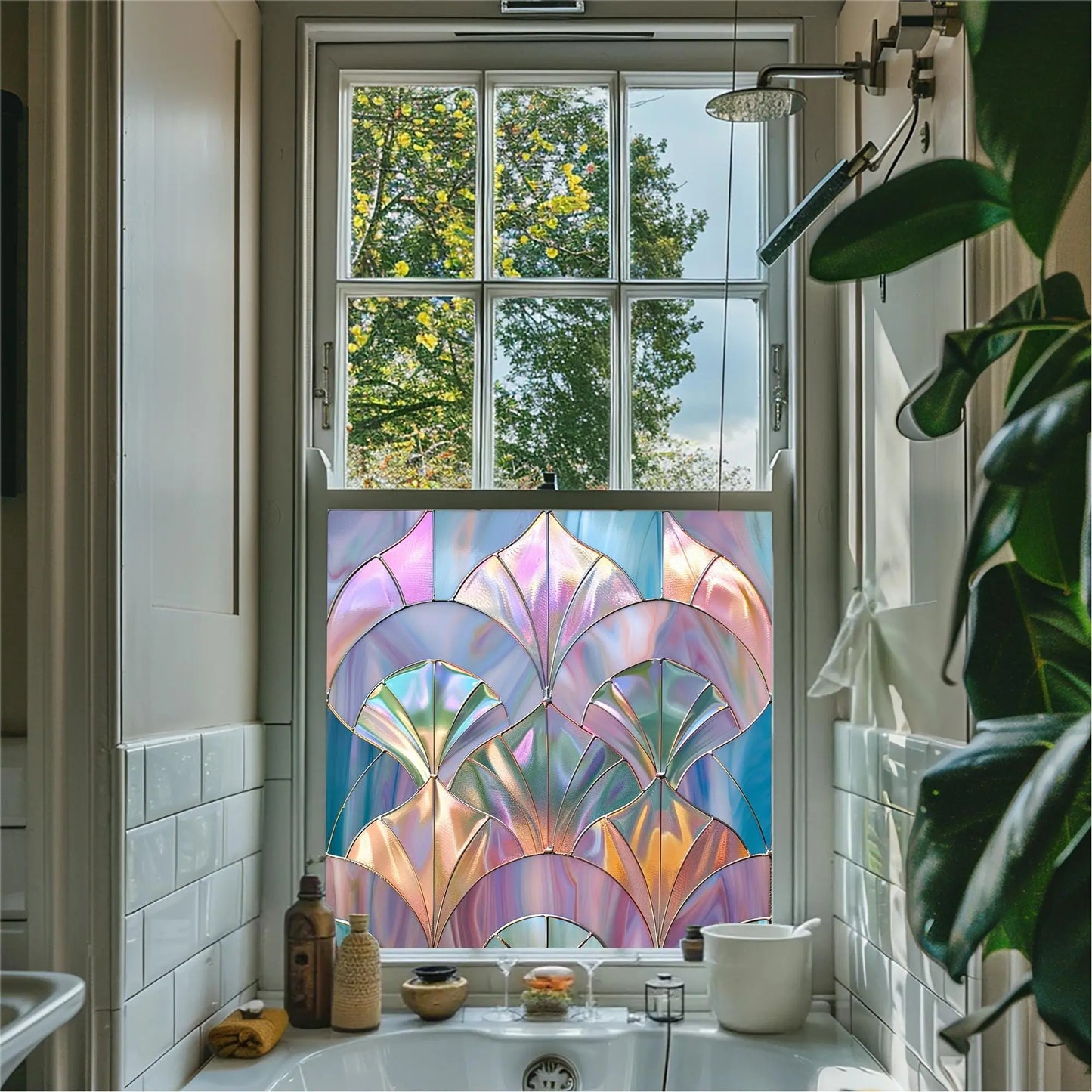 Apecchio Privacy Stained Glass Window Film Creative Windows