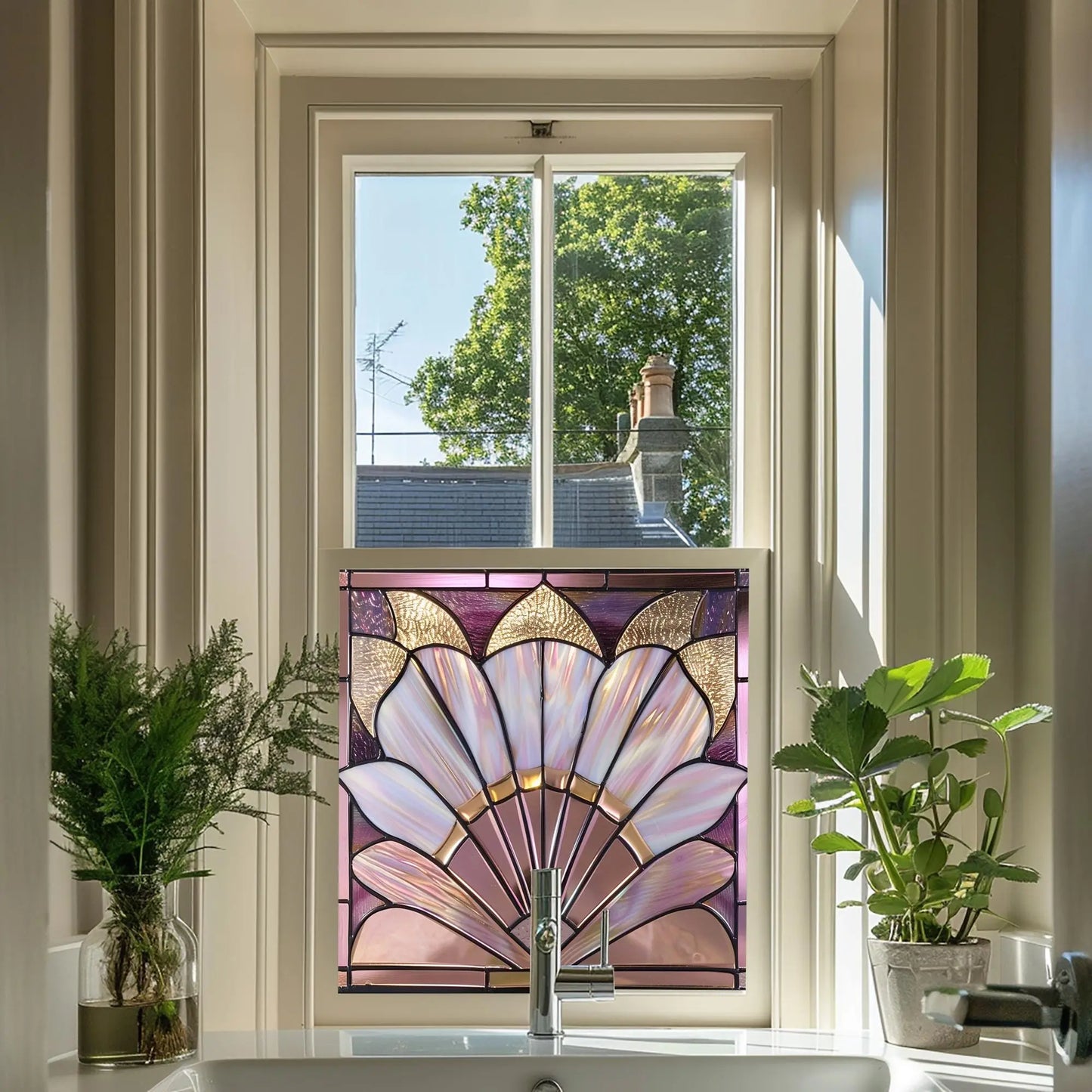 Laino Stained Glass Privacy Window Film Creative Windows