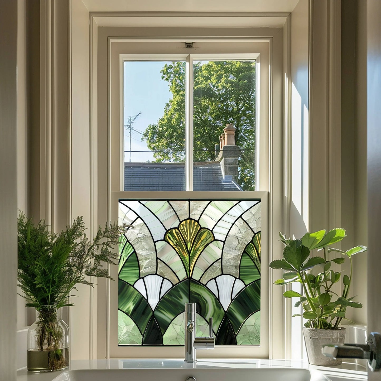 Zungri Stained Glass Widow Film - Creative Windows