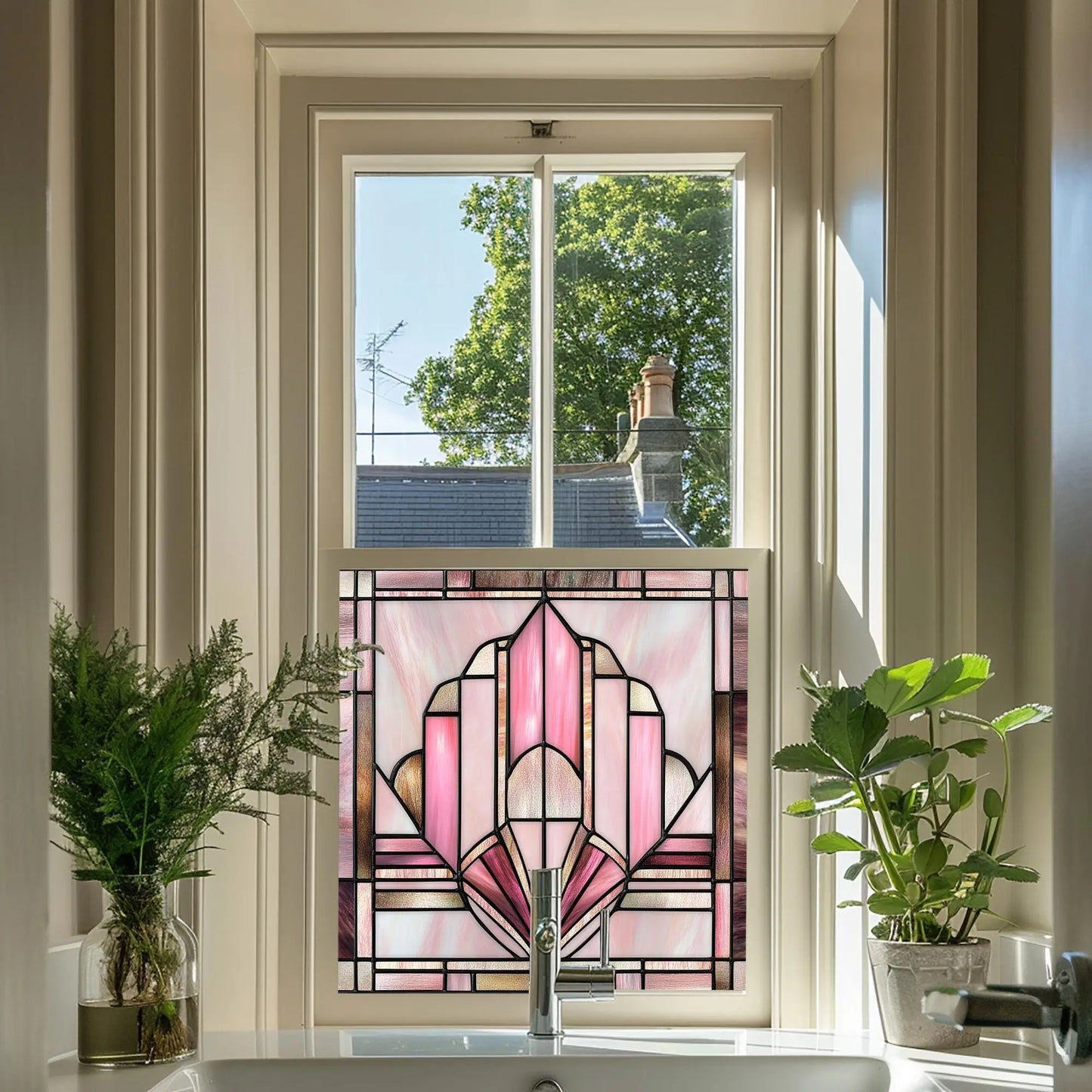 Selegas Privacy Stained Glass Window Film Creative Windows