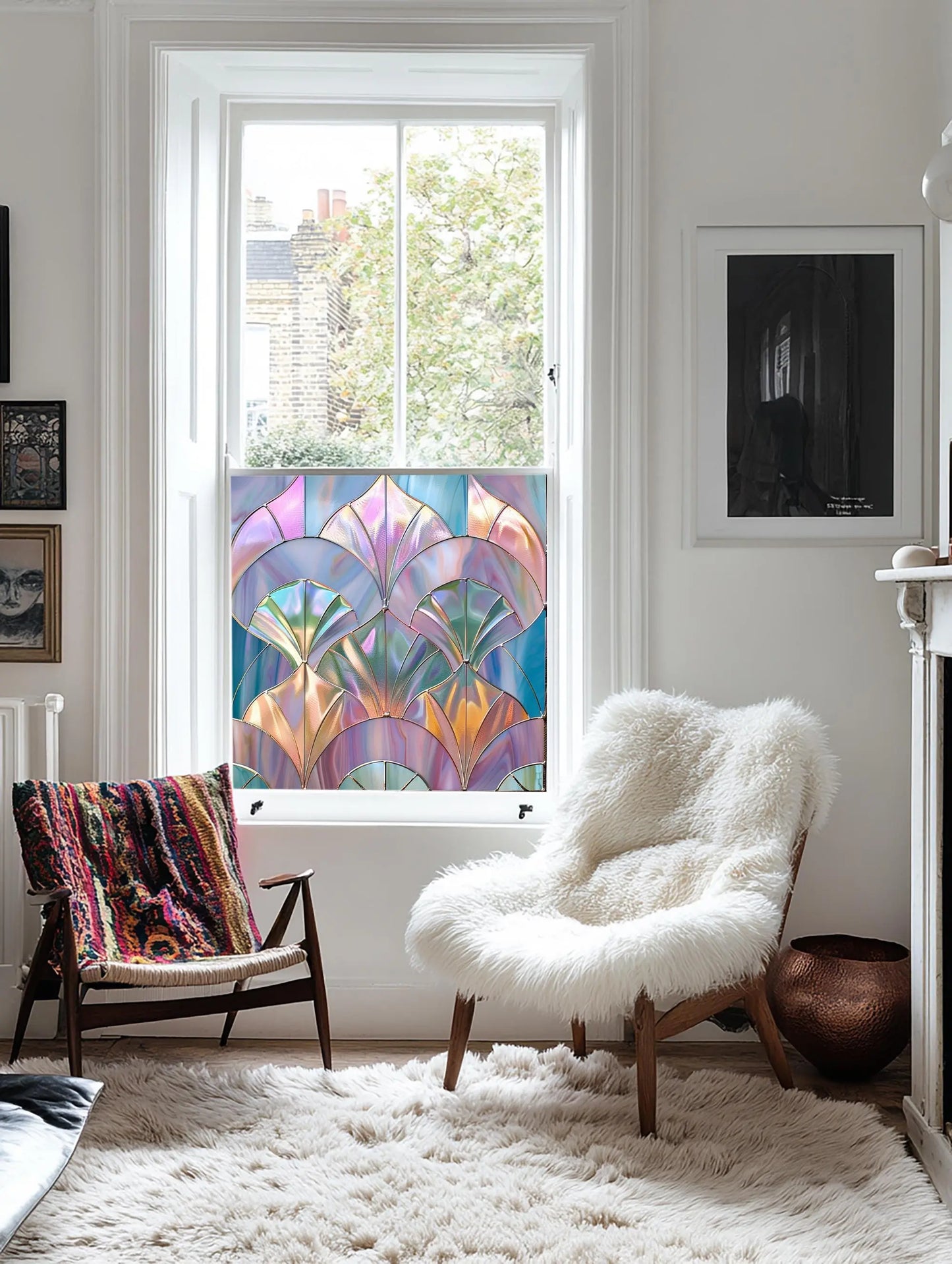 Apecchio Privacy Stained Glass Window Film Creative Windows